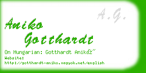 aniko gotthardt business card